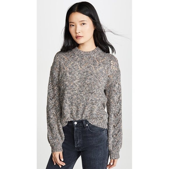 Madewell Sweaters - Madewell Pointelle Balloon Puff Sleeve Sweater New